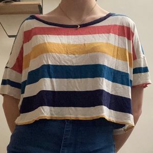 Large striped Forever 21 t-shirt